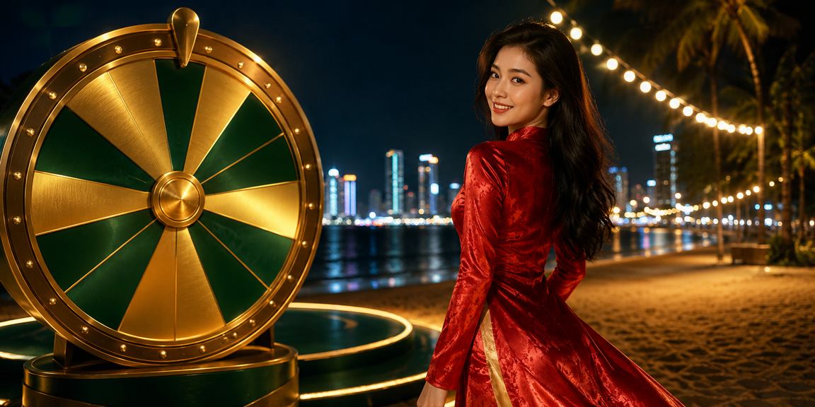 Không khí lễ hội lucky draw tại Quy Nhơn với trang phục áo dài truyền thống rực rỡ