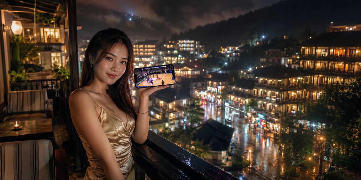 Người dùng Việt Nam tại Sa Pa xem tỷ lệ cược bóng rổ và thể thao điện tử trên điện thoại
